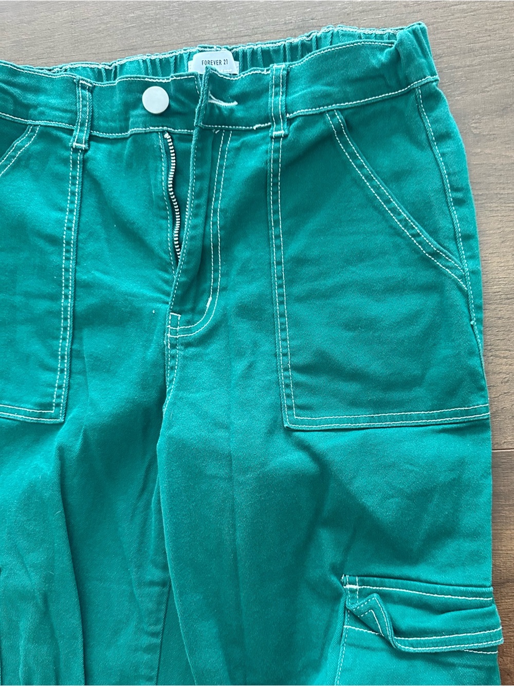 Forever 21 Green Cargo Pants